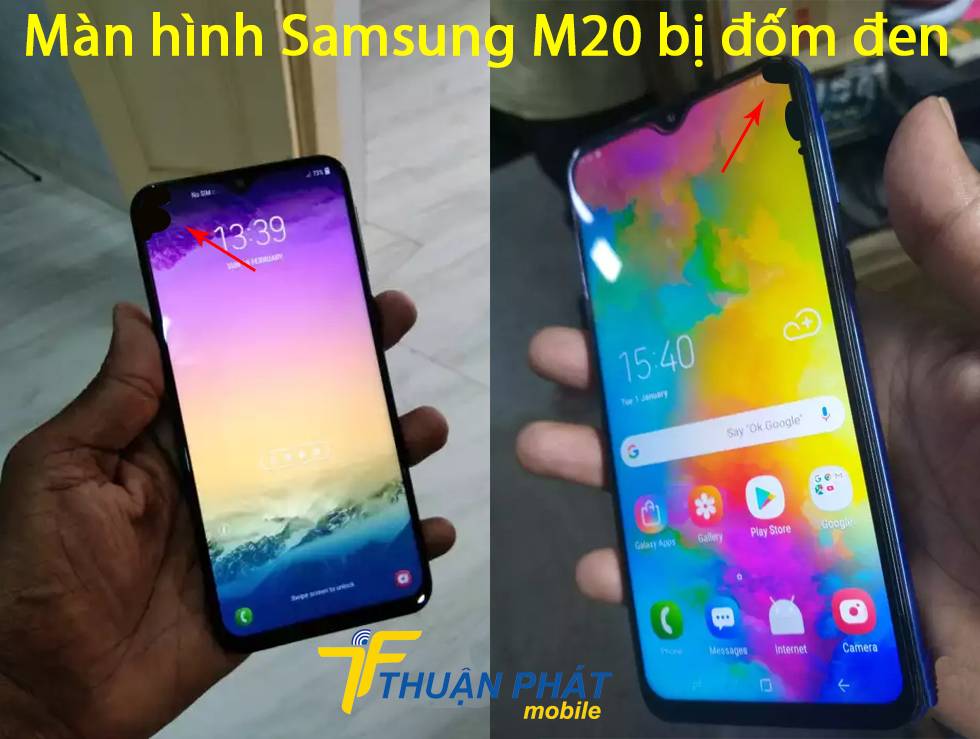 Màn hình Samsung M20 bị đốm đen