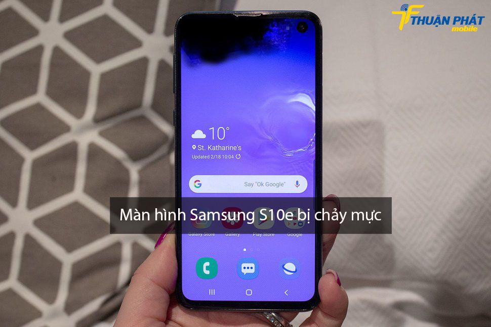 Màn hình Samsung S10e bị chảy mực