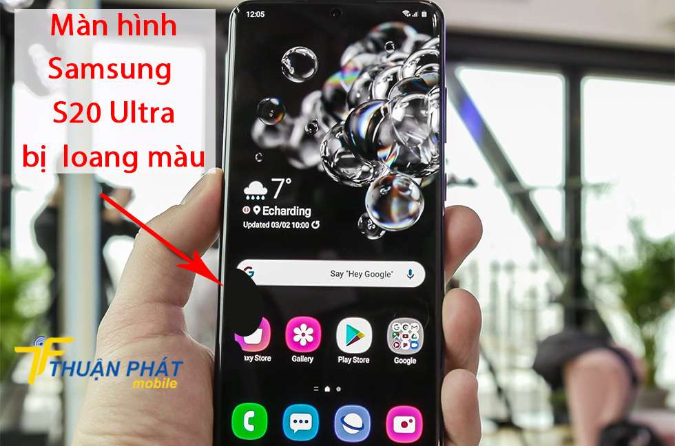 Màn hình Samsung S20 Ultra bị loang màu