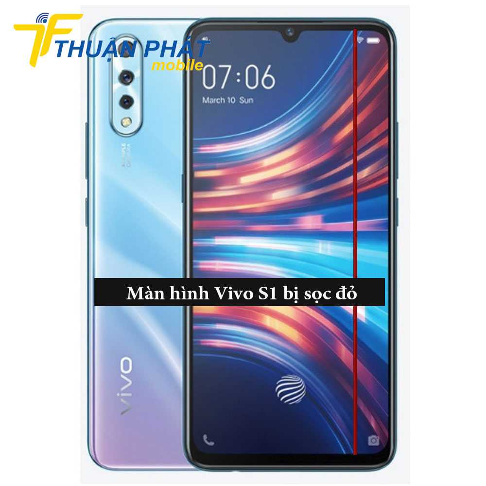 Màn hình Vivo S1 bị sọc đỏ