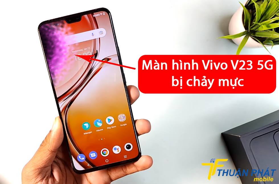 Màn hình Vivo V23 5G bị chảy mực