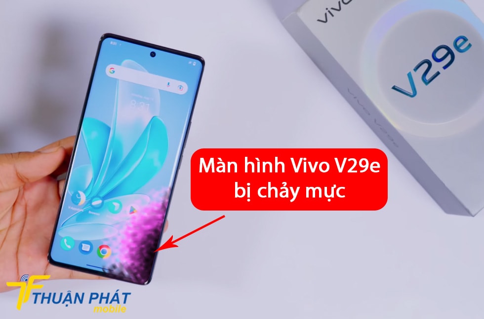 Màn hình Vivo V29e bị chảy mực