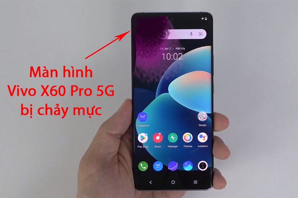 Màn hình Vivo X60 Pro 5G bị chảy mực