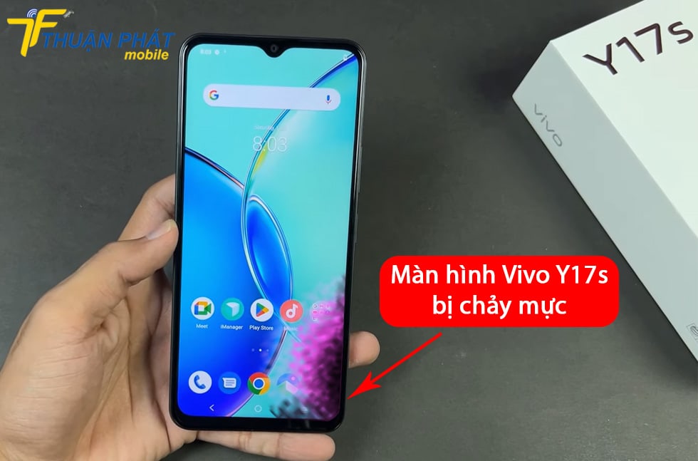 Màn hình Vivo Y17s bị chảy mực