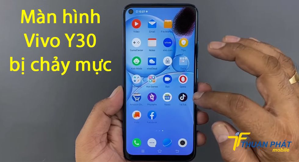 Màn hình Y30 bị chảy mực