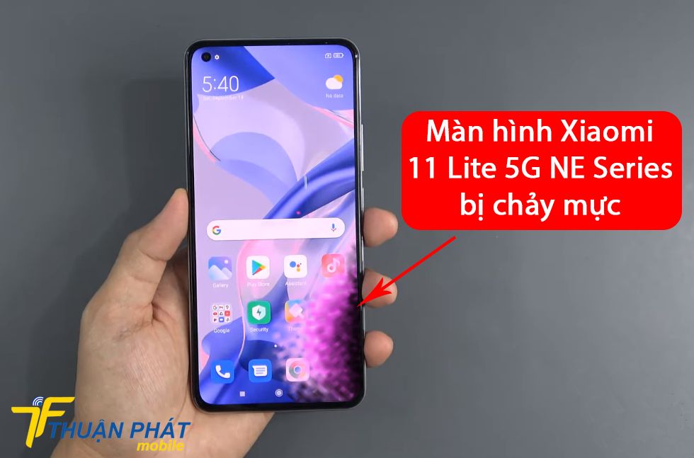 Màn hình Xiaomi 11 Lite 5G NE series bị chảy mực