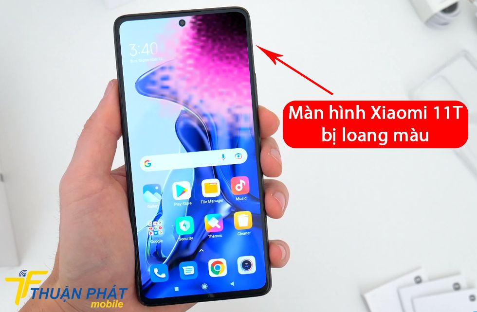 Màn hình Xiaomi 11T bị loang màu