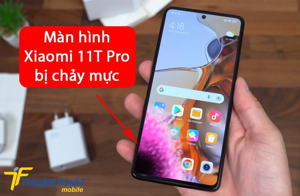 Màn hình Xiaomi 11T Pro bị chảy mực