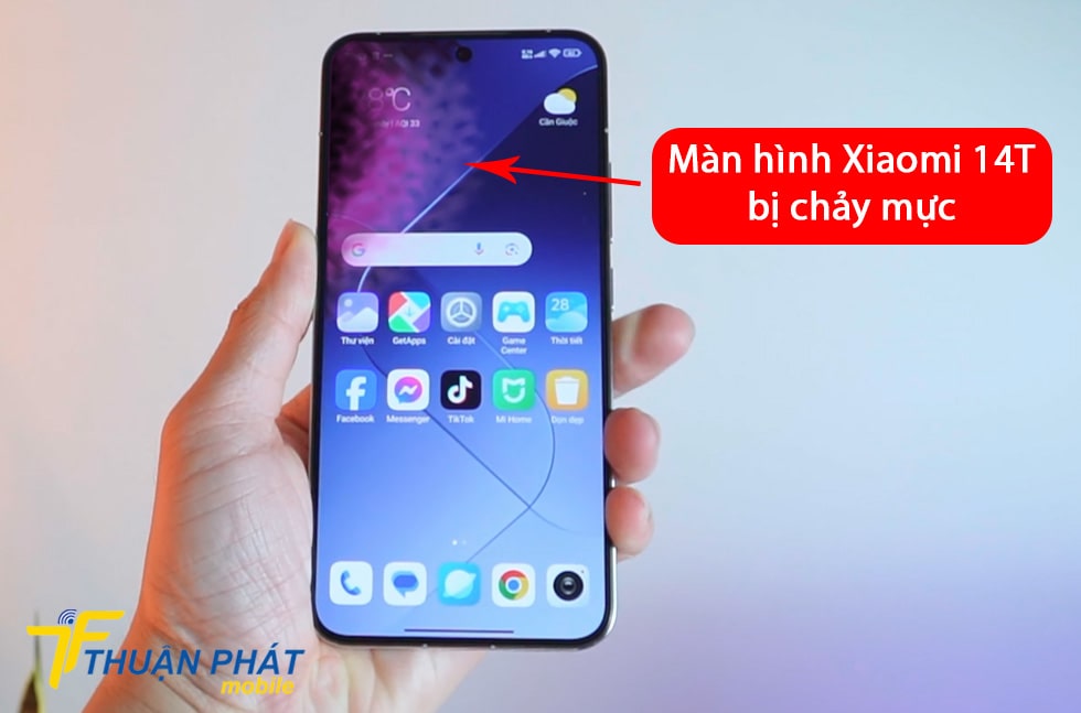 Màn hình Xiaomi 14T bị chảy mực