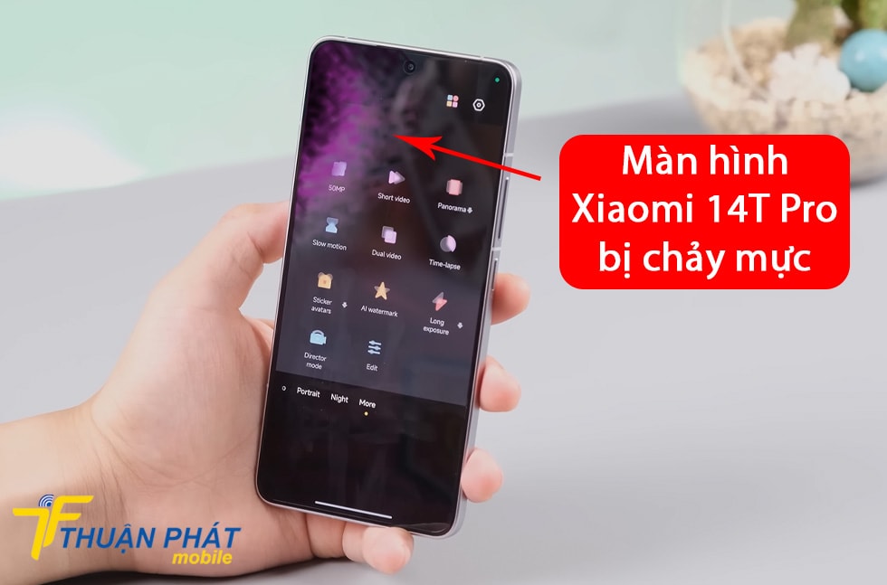 Màn hình Xiaomi 14T Pro bị chảy mực