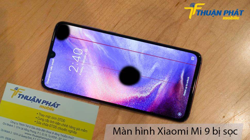 Màn hình Xiaomi Mi 9 bị sọc