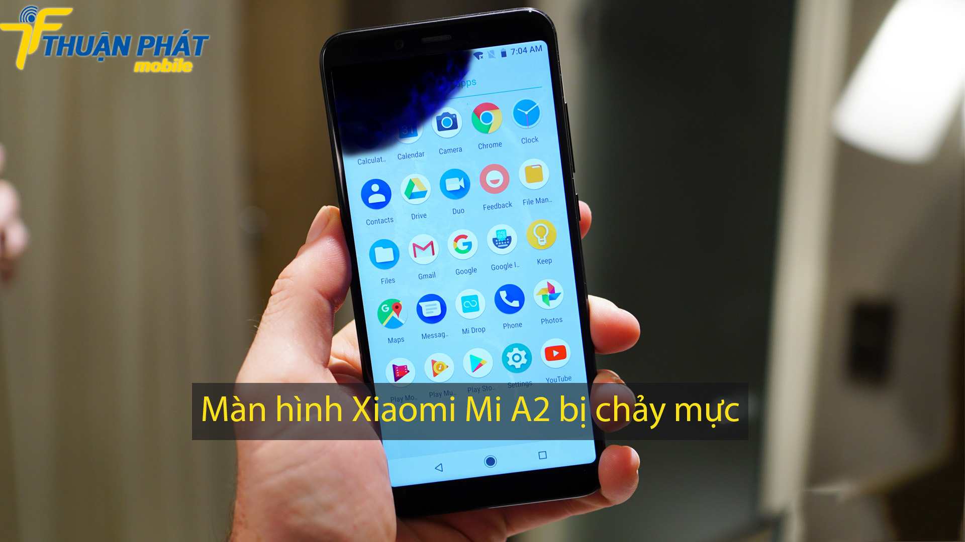 Màn hình Xiaomi Mi A2 bị chảy mực