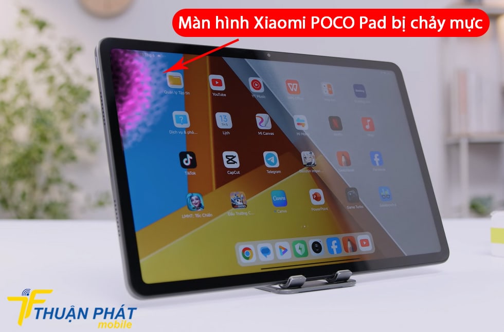 Màn hình Xiaomi POCO Pad bị chảy mực