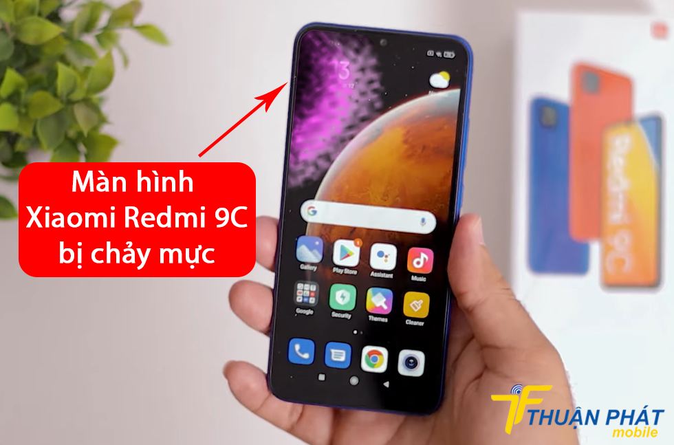 Màn hình Xiaomi Redmi 9C bị chảy mực