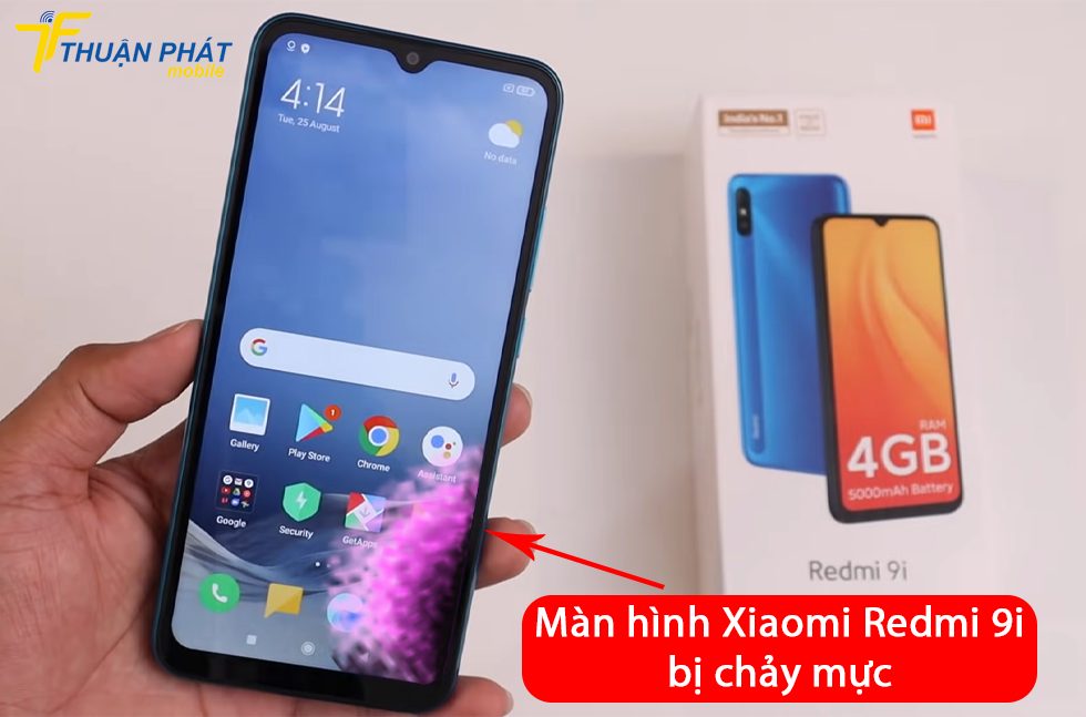 Màn hình Xiaomi Redmi 9i bị chảy mực