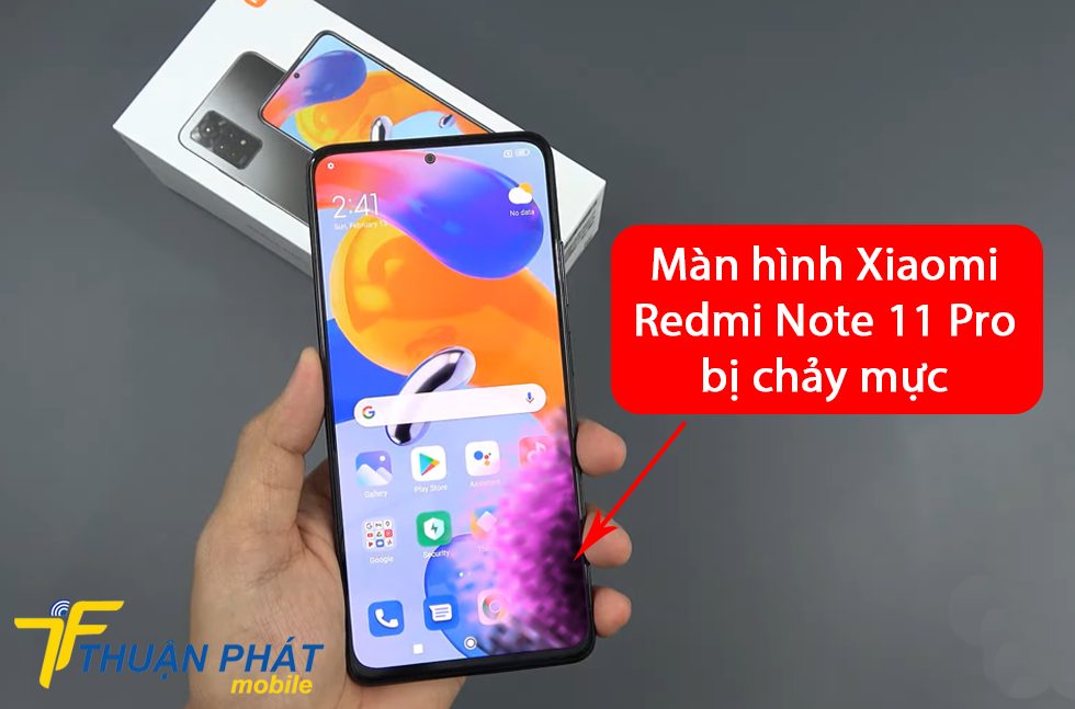 Màn hình Xiaomi Redmi Note 11 Pro bị chảy mực