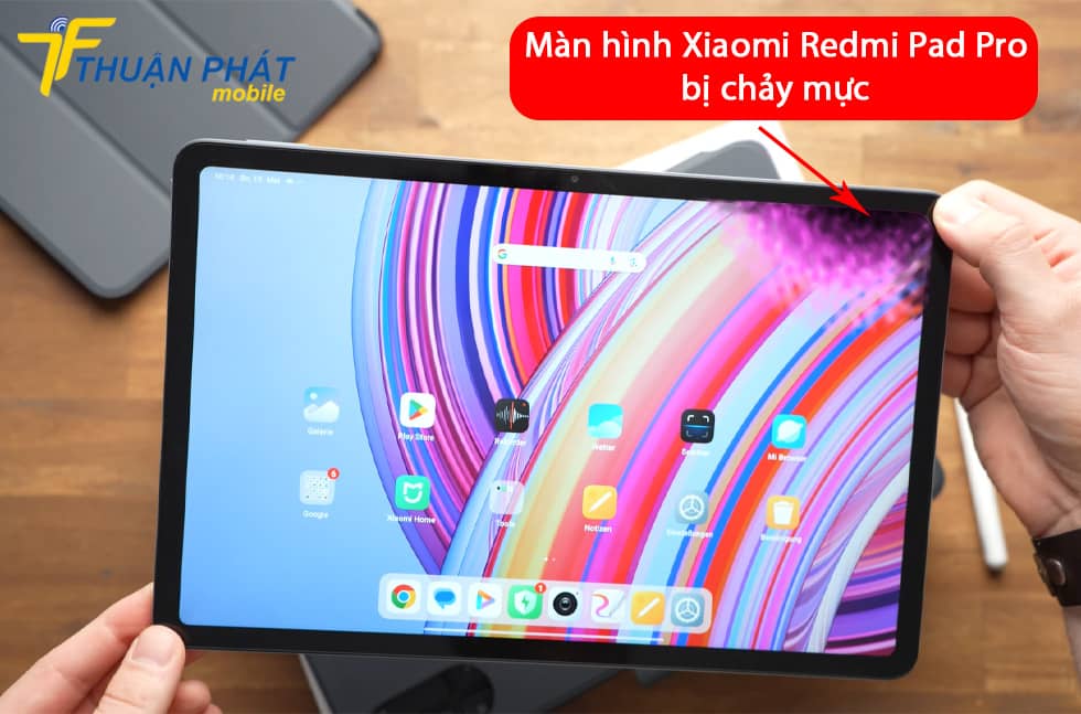 Màn hình Xiaomi Redmi Pad Pro bị chảy mực