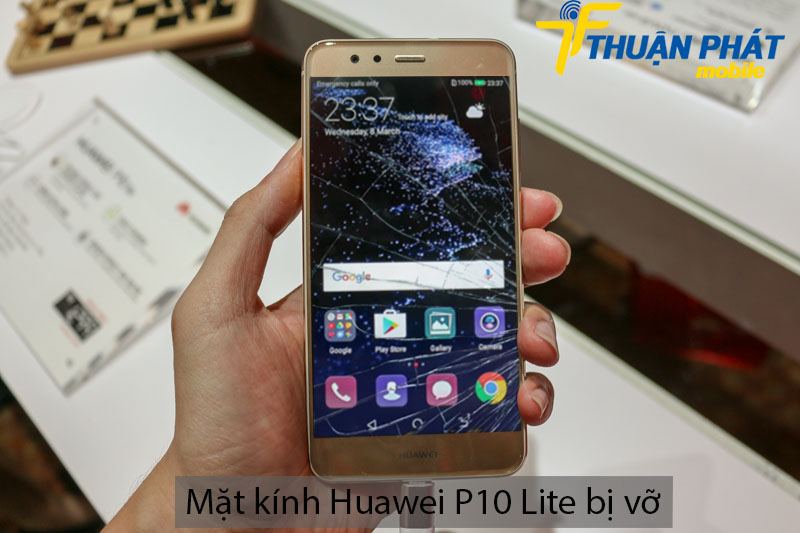 Mặt kính Huawei P10 Lite bị vỡ