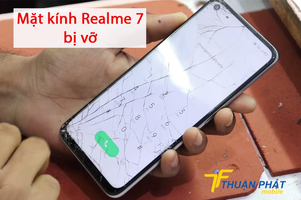 Mặt kính Realme 7 bị vỡ