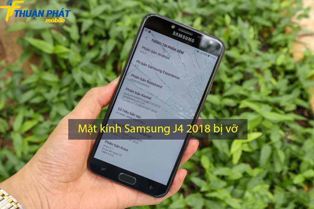 Mặt kính Samsung J4 2018 bị vỡ