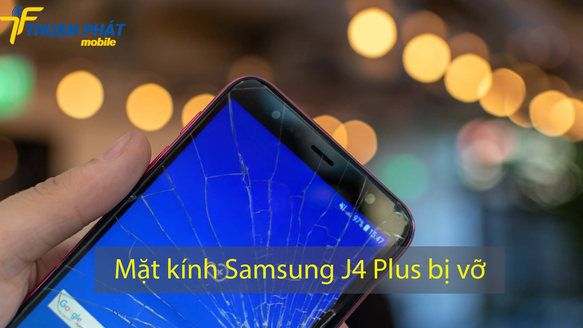 Mặt kính Samsung J4 Plus bị vỡ