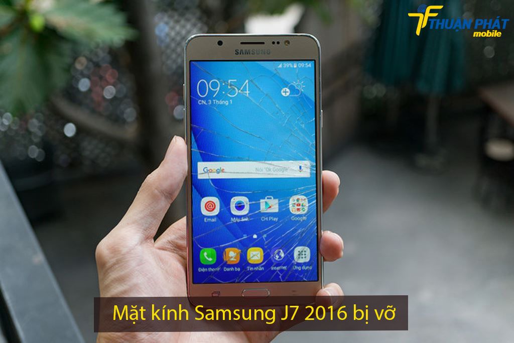 Mặt kính Samsung J7 2016 bị vỡ