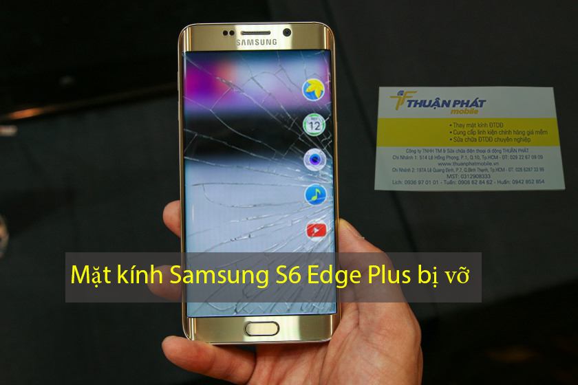 Mặt kính Samsung S6 Edge bị nứt vỡ