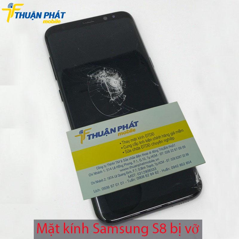 Mặt kính Samsung S8 bị vỡ