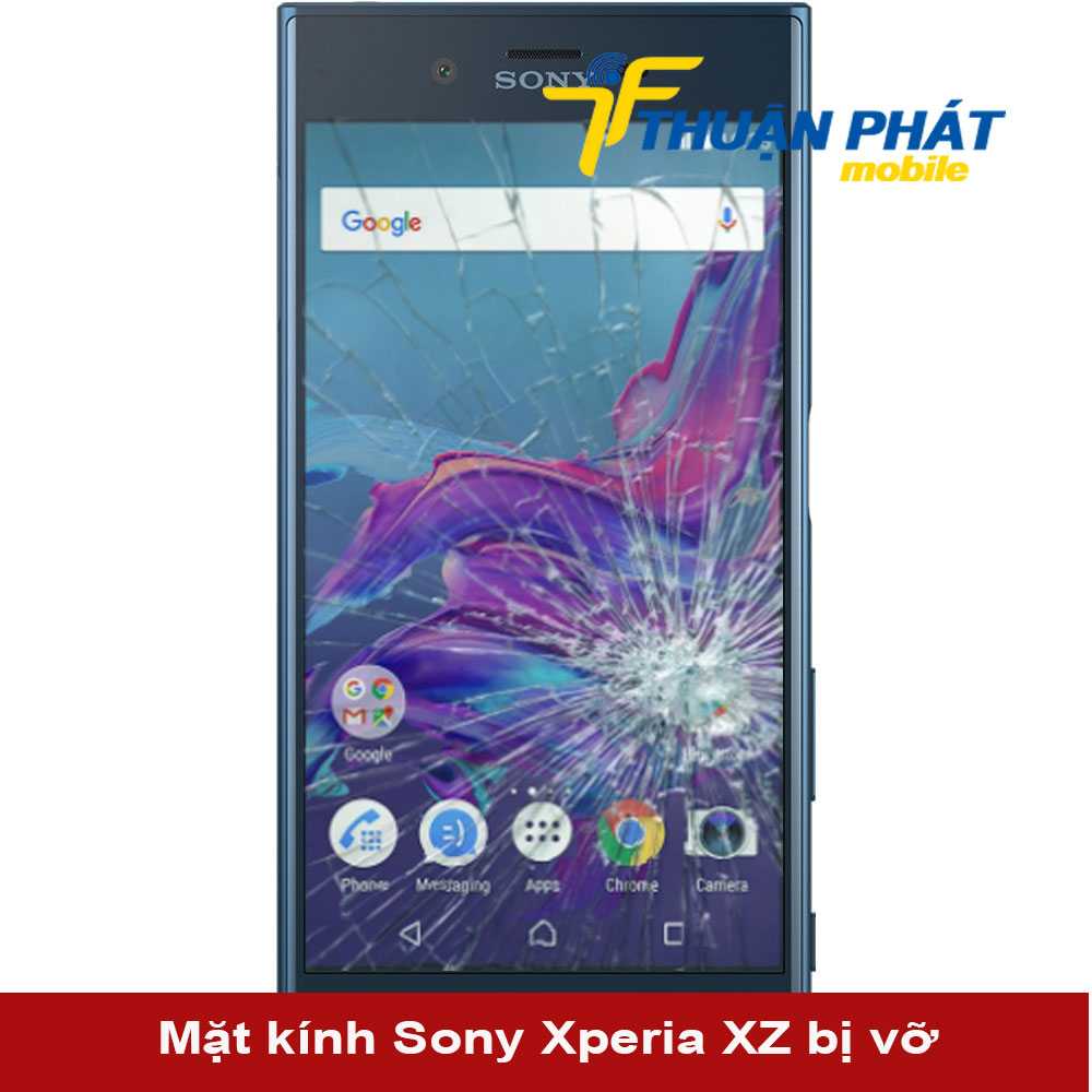 Mặt kính Sony Xperia XZ bị vỡ