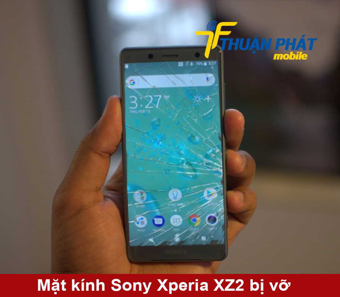 Mặt kính Sony Xperia XZ2 Compact bị vỡ