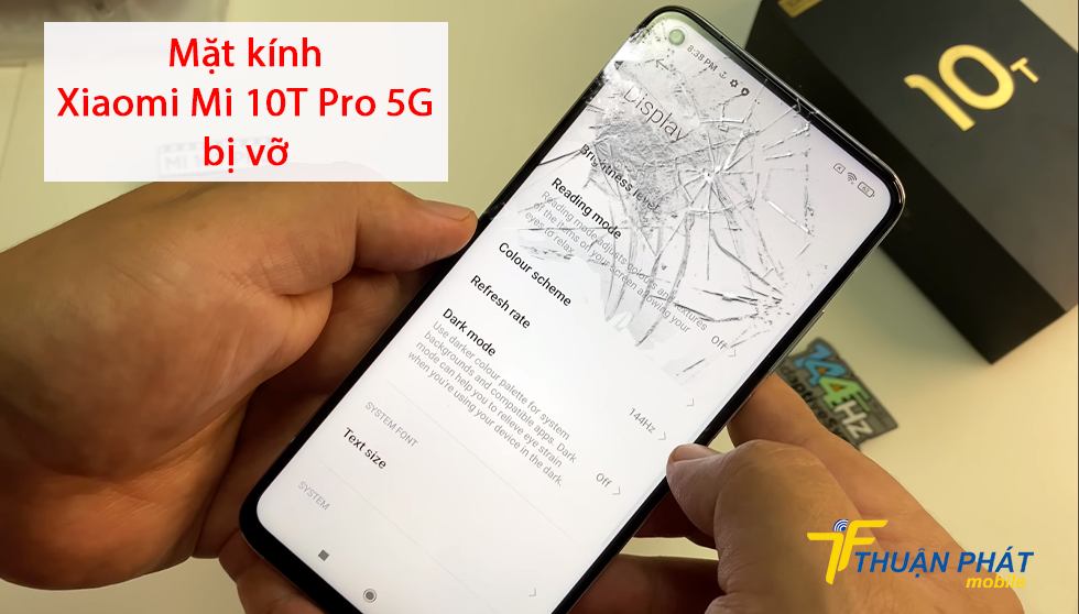 Mặt kính Xiaomi Mi 10T Pro 5G bị vỡ