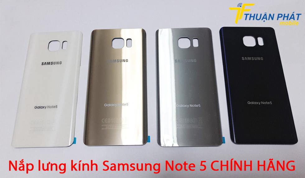 Nắp lưng kính Samsung Note 5 chính hãng