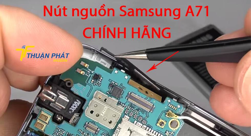 Nút nguồn Samsung A71 chính hãng