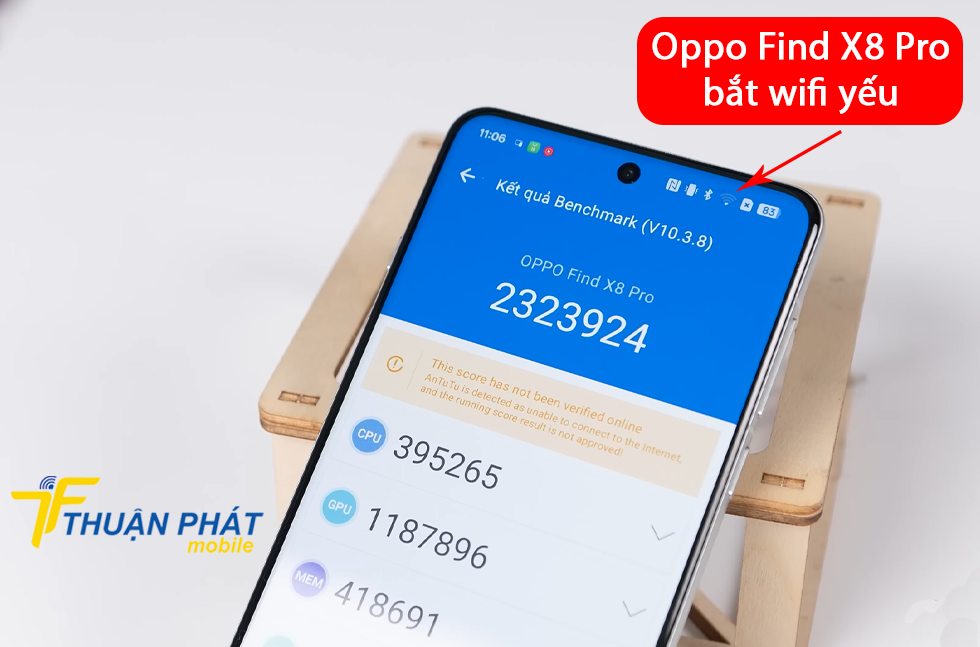 Oppo Find X8 Pro bắt wifi yếu