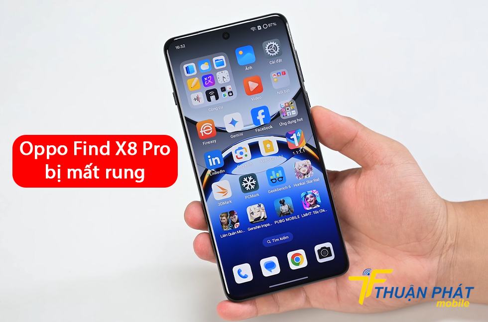 Oppo Find X8 Pro bị mất rung Oppo Find X8 Pro bị mất rung