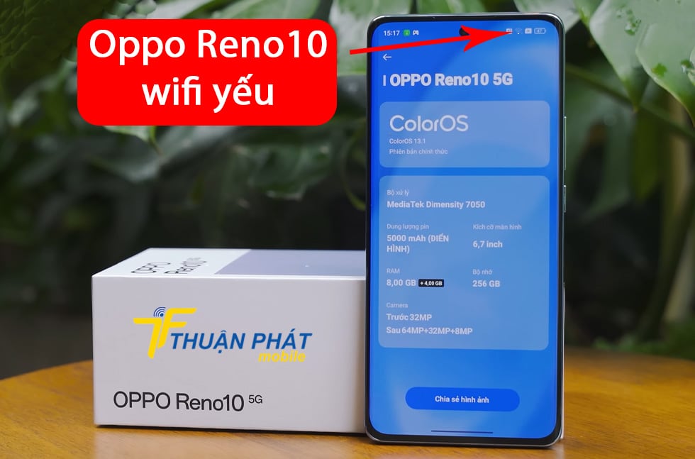 Oppo Reno10 wifi yếu