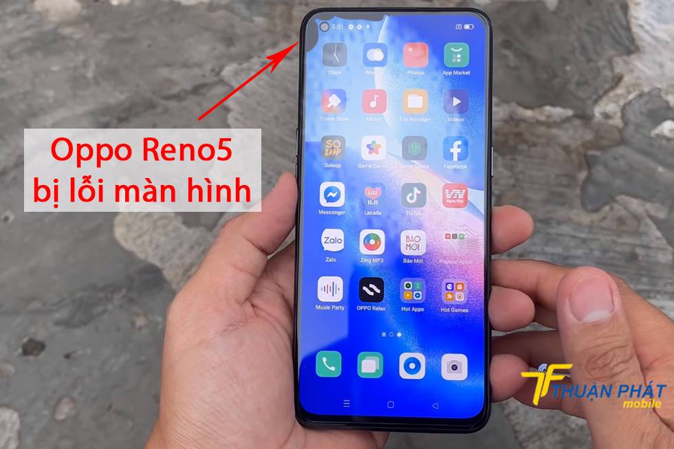 Oppo Reno5 bị lỗi màn hình