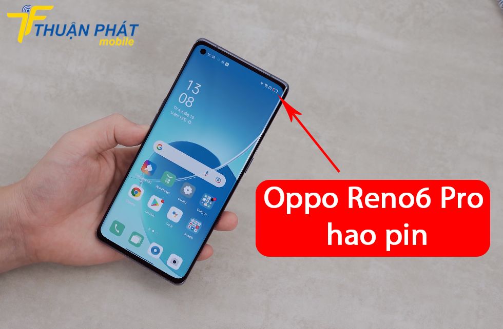 Oppo Reno6 Pro hao pin