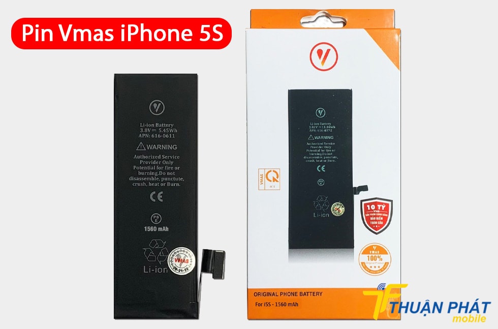 Pin Vmas iPhone 5S 1560 mAh