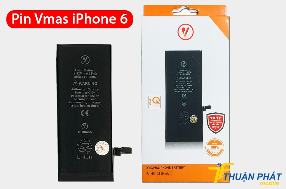 Pin Vmas iPhone 6 dung lượng 1810 mAh