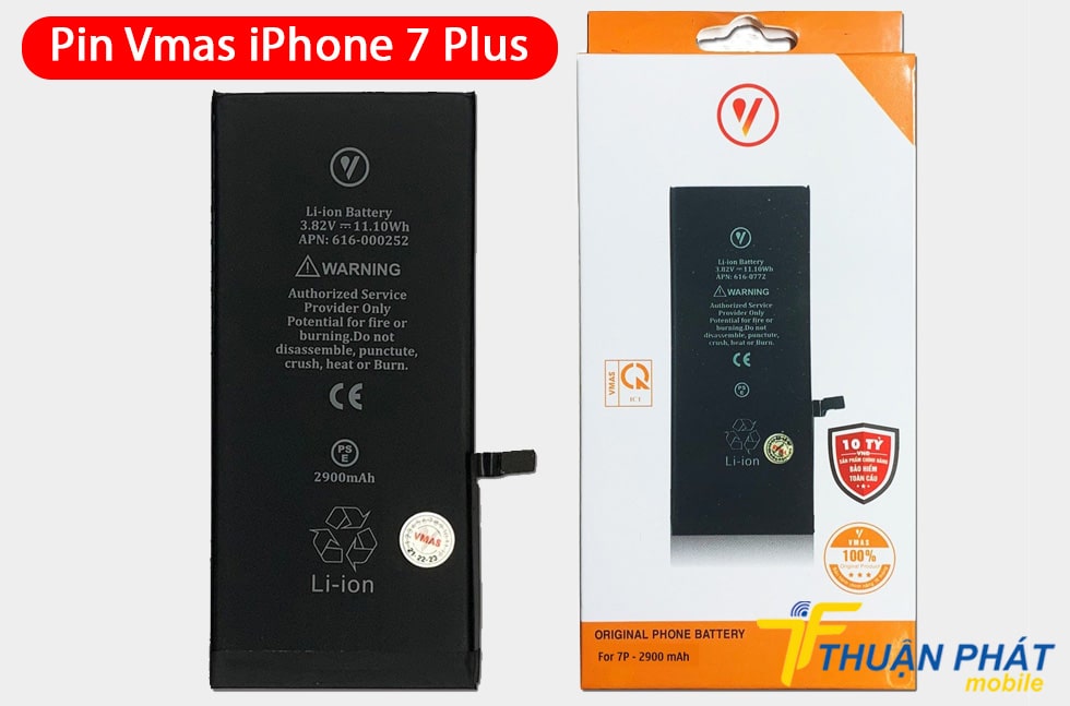 Pin Vmas iPhone 7 Plus 2900 mAh