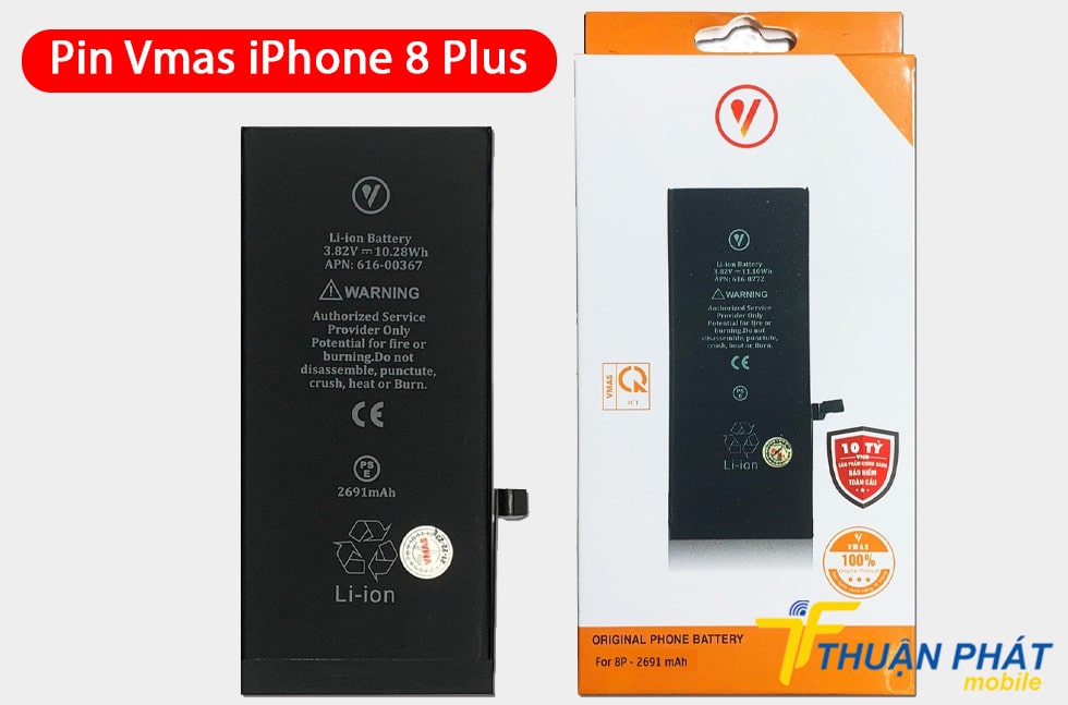 Pin Vmas iPhone 8 Plus 2691 mAh