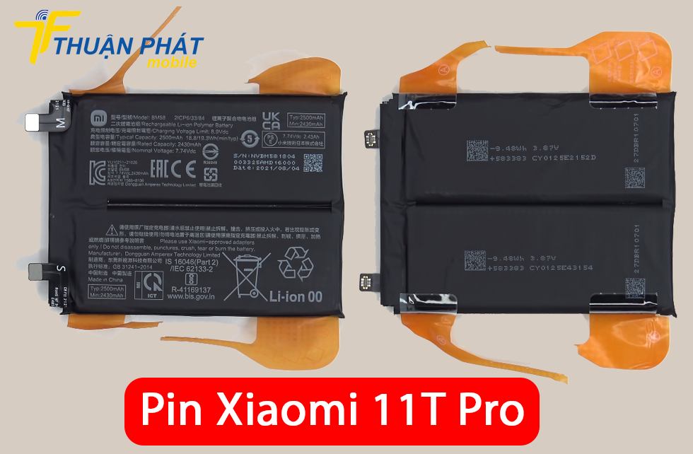 Pin Xiaomi 11T Pro