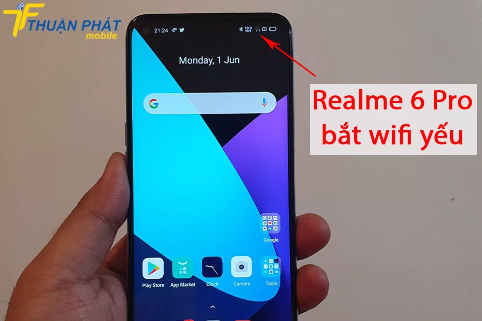 Realme 6 Pro bắt wifi yếu