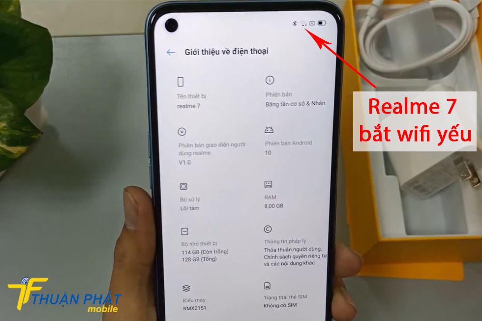 Realme 7 bắt wifi yếu