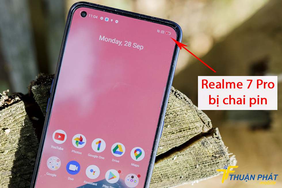 Realme 7 Pro bị chai pin