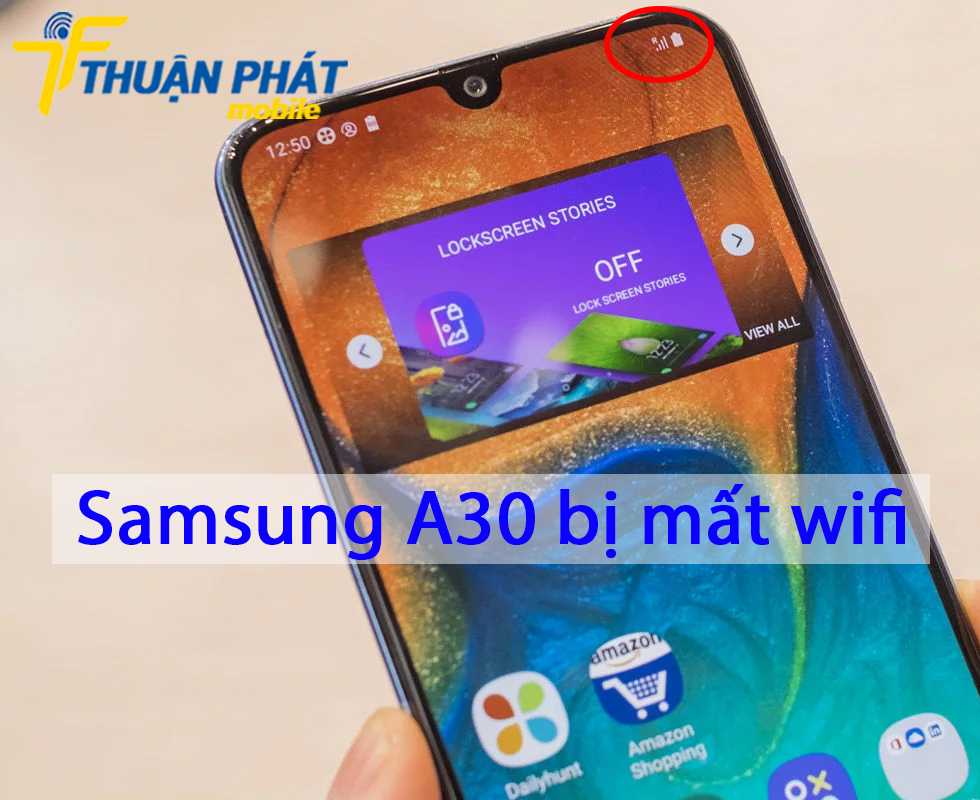 Samsung A30 bị mất wifi