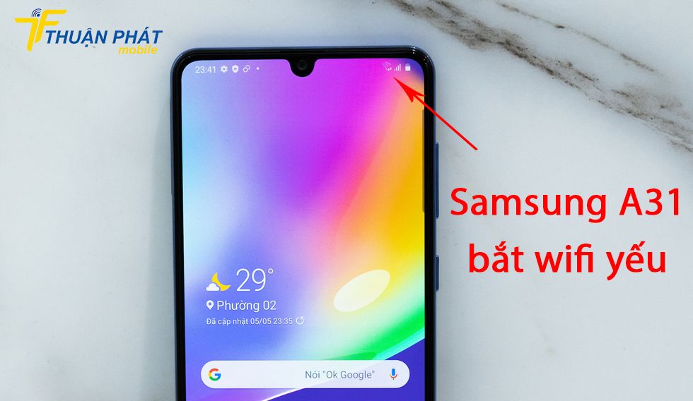 Samsung A31 bắt wifi yếu