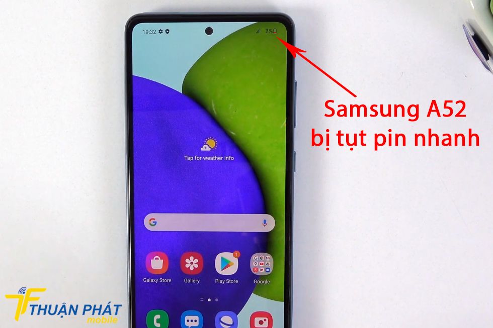 Samsung A52 bị tụt pin nhanh