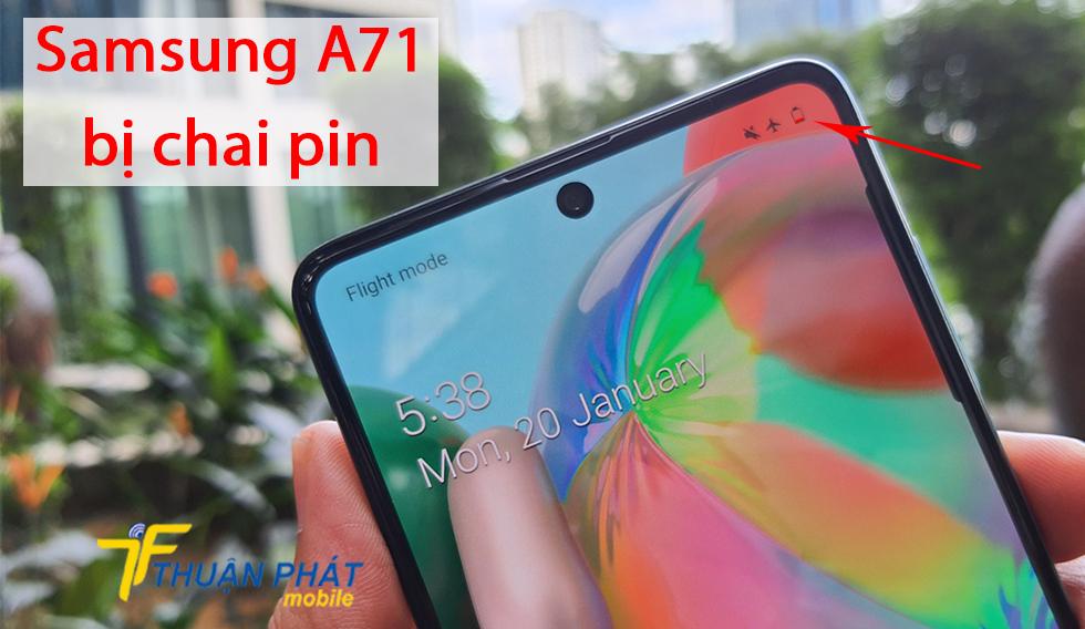 Samsung A71 bị chai pin